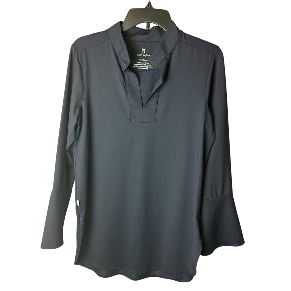 Dudley Stephens Navy Top Bell Long Sleeve L
